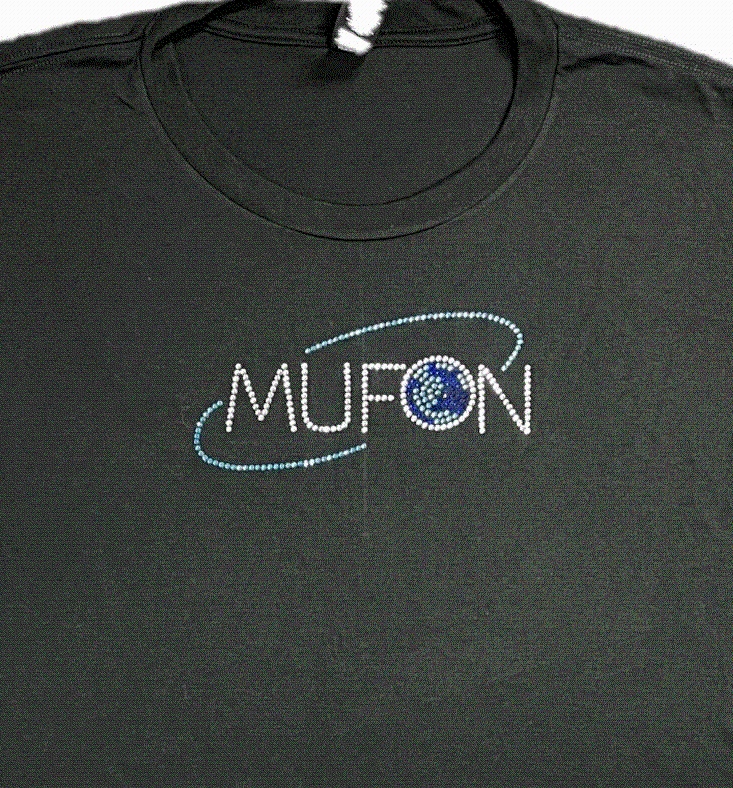 Vintage Rhinestone MUFON logo t-shirts
