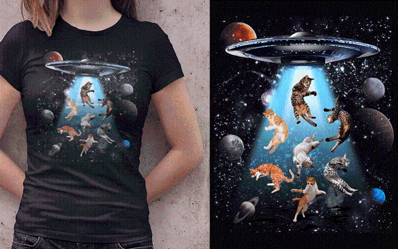 “Cats in Space” T-Shirt